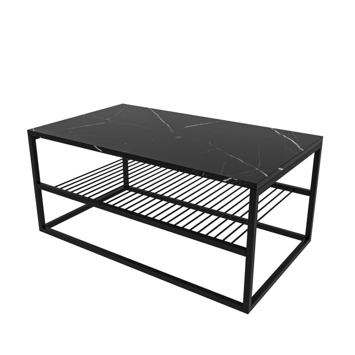 Hanah Home Mesa de Café Industrial Negra Hanah Home Mesa de Café Industrial Negra